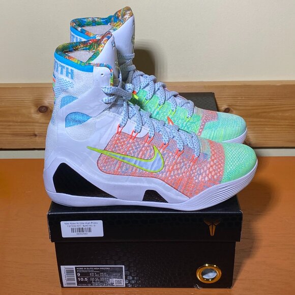 Nike Mens Kobe IX Elite High Protro Shoes Sz 9 New Sneaker FZ7335-101 w/ Box main image 3